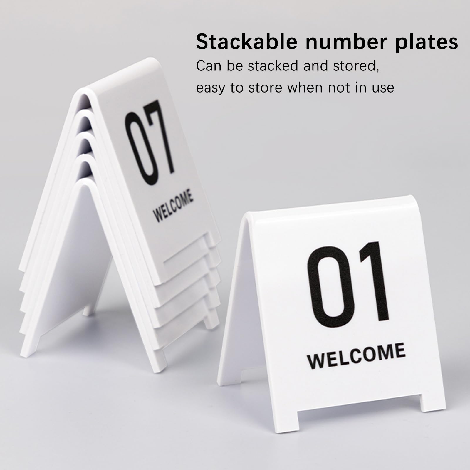 Números De Mesa para Restaurante Tarjeta con Números De Doble Cara Estilo Carpa, Números De Mesa Acrílicos, Ideal para Bodas, Aniversarios, Fiestas, Restaurantes, Cafeterías, Bares(Gold-6CM,1-100)