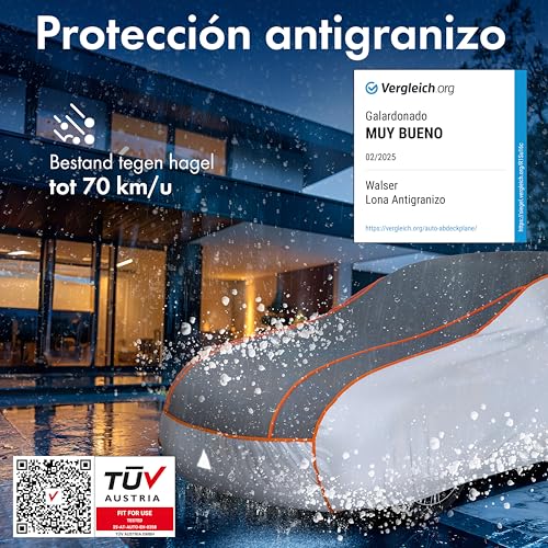 Funda antigranizo para coche WALSER Perma Protect impermeable de alta resistencia 2