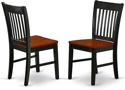 Miniatura 3 de East West Furniture DLNO3-BCH-W Juego de mesa de comedor de 3 piezas contiene una mesa de comedor redonda con gotas y 2 sillas de asiento de madera,