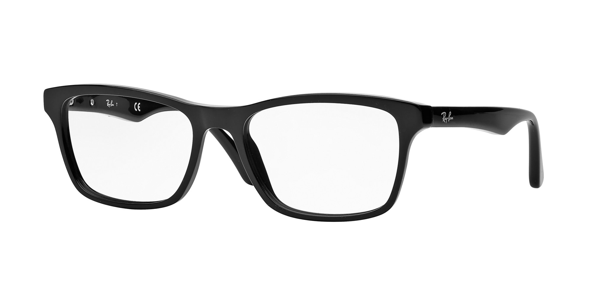 Ray-Ban Rx5279 kwadratowe oprawki do okularów korekcyjnych, Czarny/Demo Soczewka, 53 mm