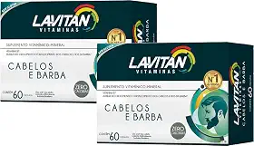 Lavitan Cabelos e Barba com 60 Cápsulas - 2 uni