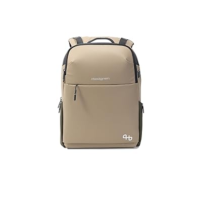 Hedgren Tram Laptop Backpack Computer Bags Vintage Beige, Polyester