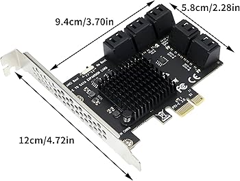 Amazon.co.jp: 10ポートSATA PCIe拡張カード、6Gbps PCI Express x1 to