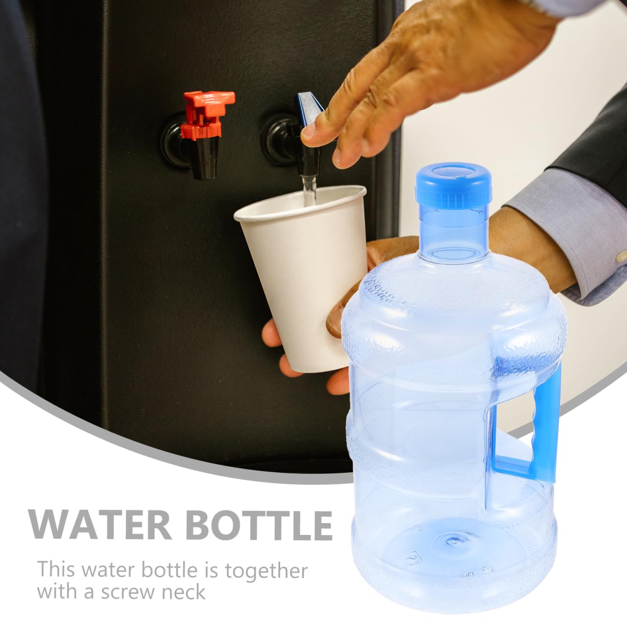 5 Liter Große Trinkflasche Groß: Mineralwasser-Trinkwasserbehälter, auslaufsicherer Trinkwasserkanister & Wasser Kanister, wiederverwendbare Wasserflaschen – Camping, Picknick, Wasserspeicherung