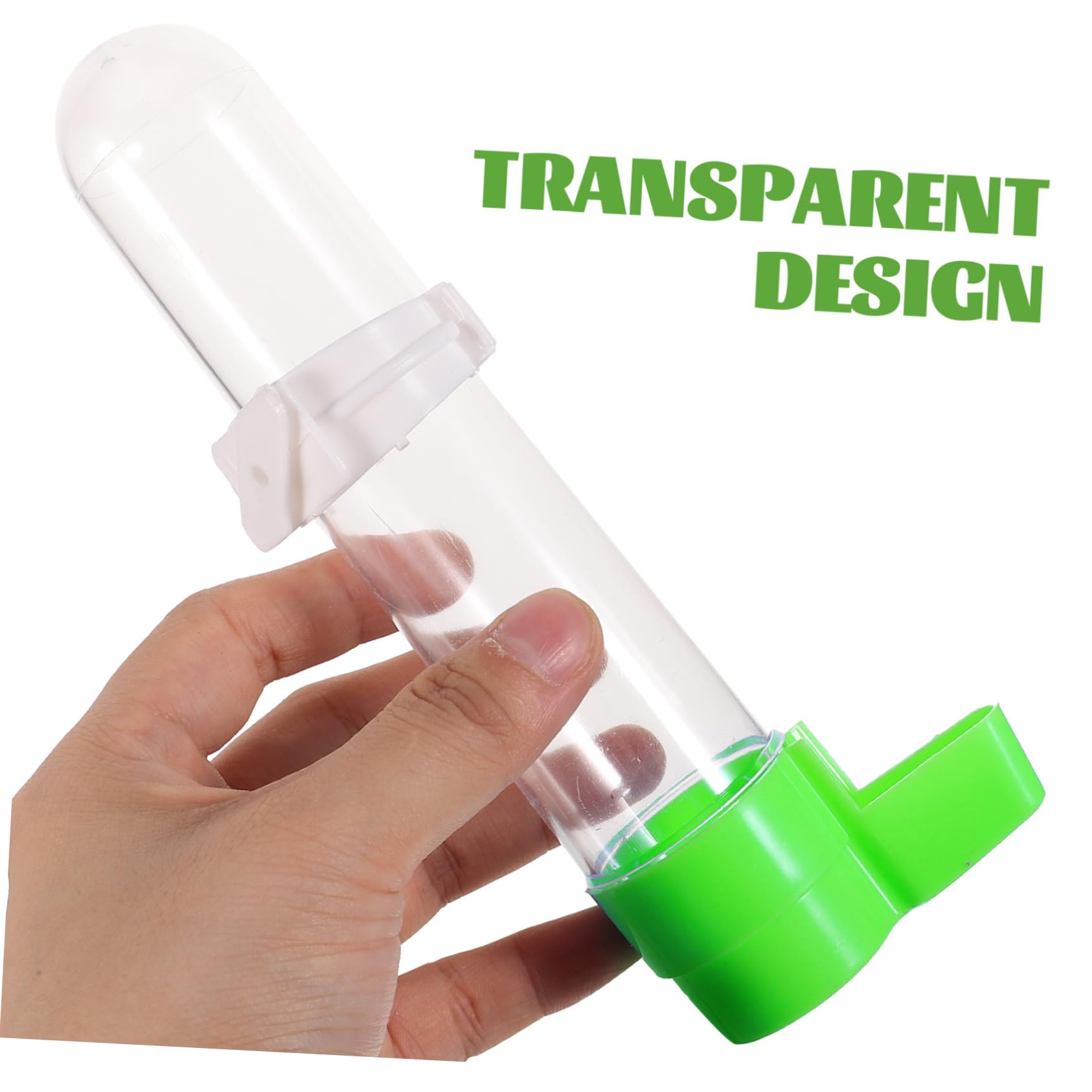 Angoily Drinking Fountain Long Tail Cockatiel Water Container Bird Waterer Water Dispenser pet Supply Transparent Bottle Parakeets Water Dispenser for Birds Heighten Xuan Feng