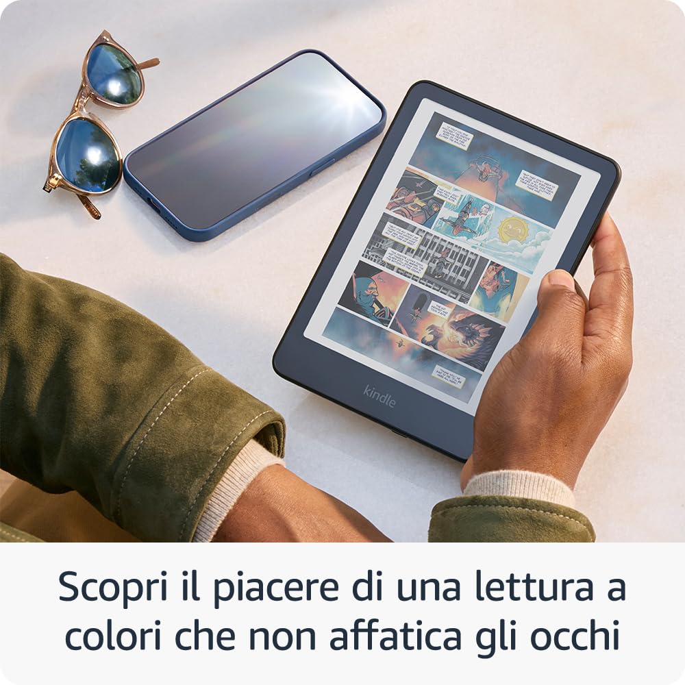 Nuovo Amazon Kindle Colorsoft (16 GB) – Con schermo a colori e tonalità della luce regolabile
