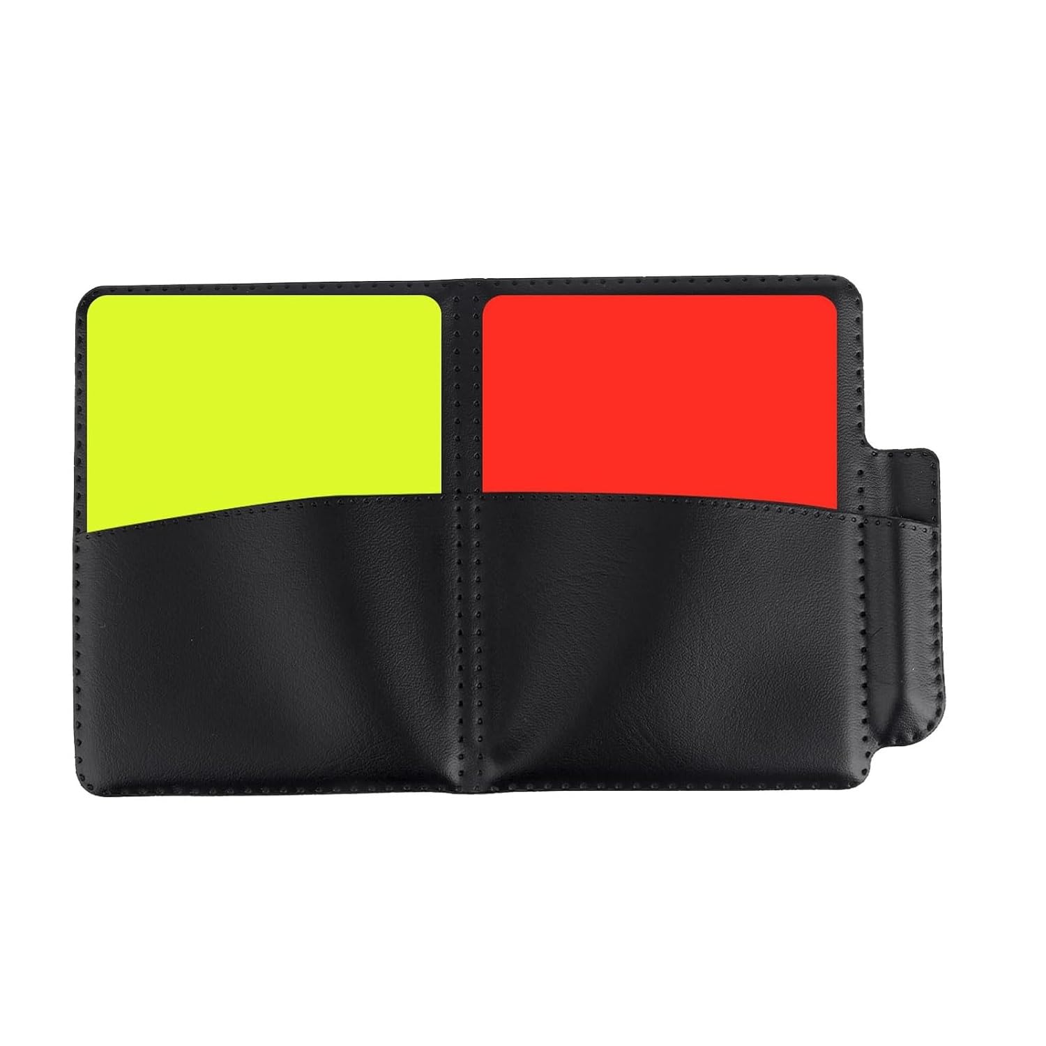 Soccer Referee Card Set, 2pcs Warning Referee Red and Yellow Cards with Leather Case Recording Papers Pencil for Volleyball Football Baseball Rugby Ideal Coaches Accessories Kit-image-11