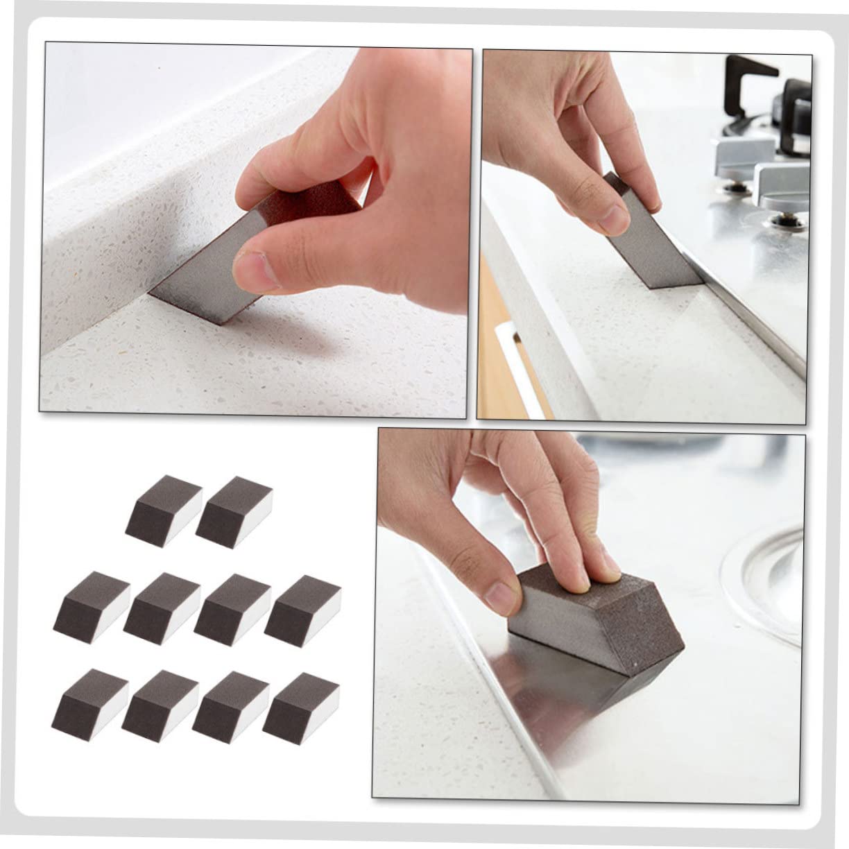 Didiseaon 2 Juegos de Esponjas de Limpieza Eficientes para Platos Accesorios para El Hogar Esponjas para Fregar La Cocina 10 Unidades