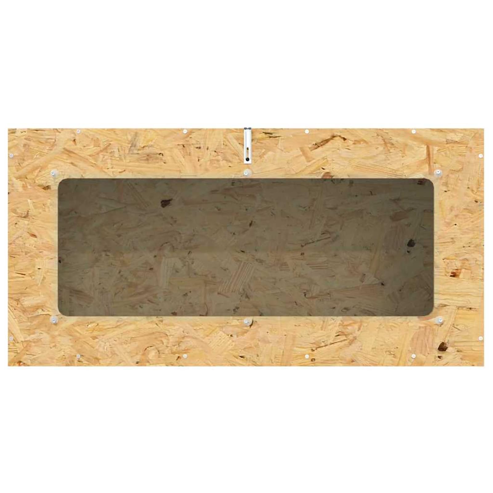 Terrario OSB Rustico per Rettili e Anfibi 100x50x50 cm, con Termometro, Finitura Marrone Opaca, Spazio Ampi, Design Naturale, Solo per Uso Interno