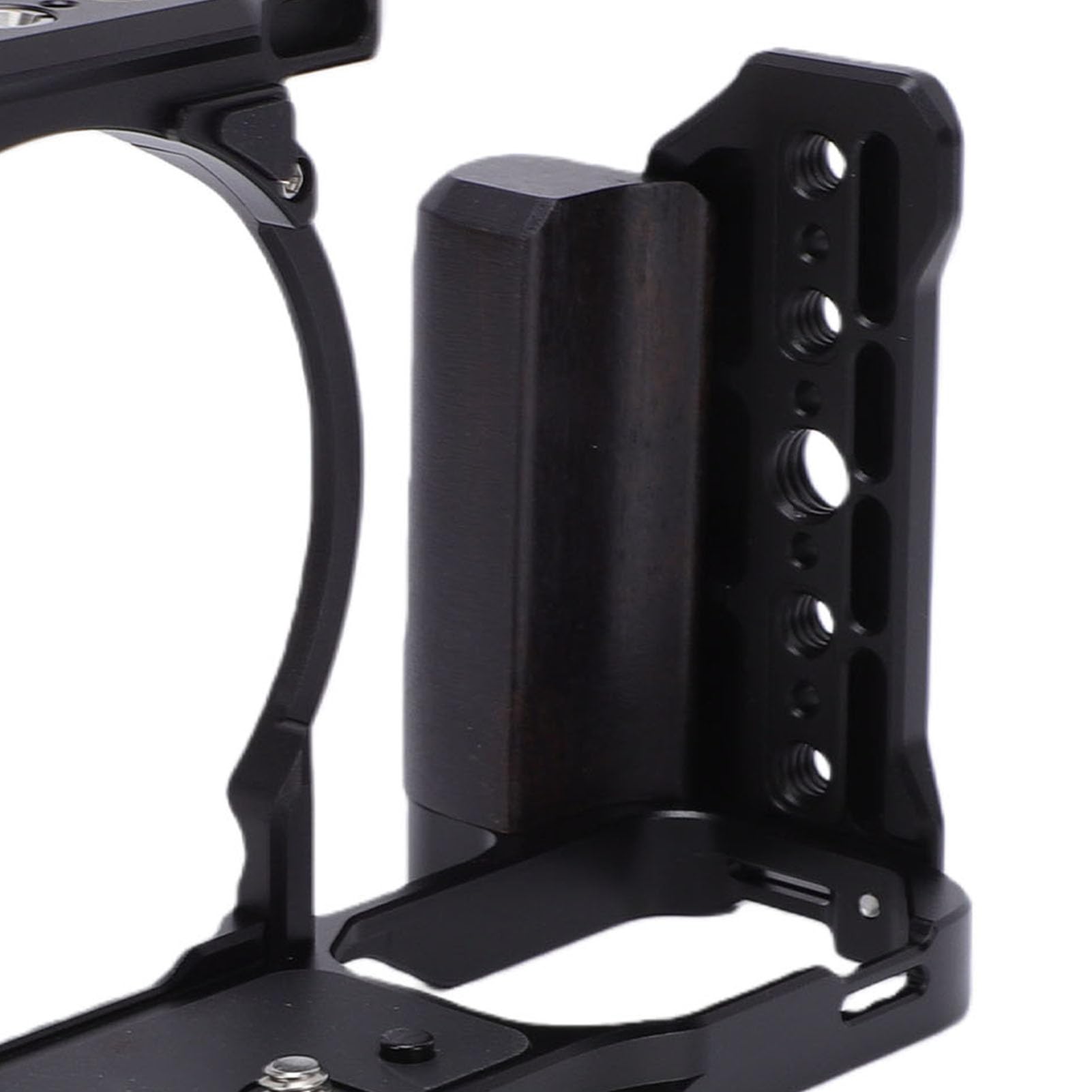 Generic Gabbia di Protezione per Fotocamera in Lega di Alluminio per Impianto di Produzione Video ZR con Supporti Filettati Versatili, Supporto per Slot Arca da 38 Mm per Creatori di Contenuti (BLACK)