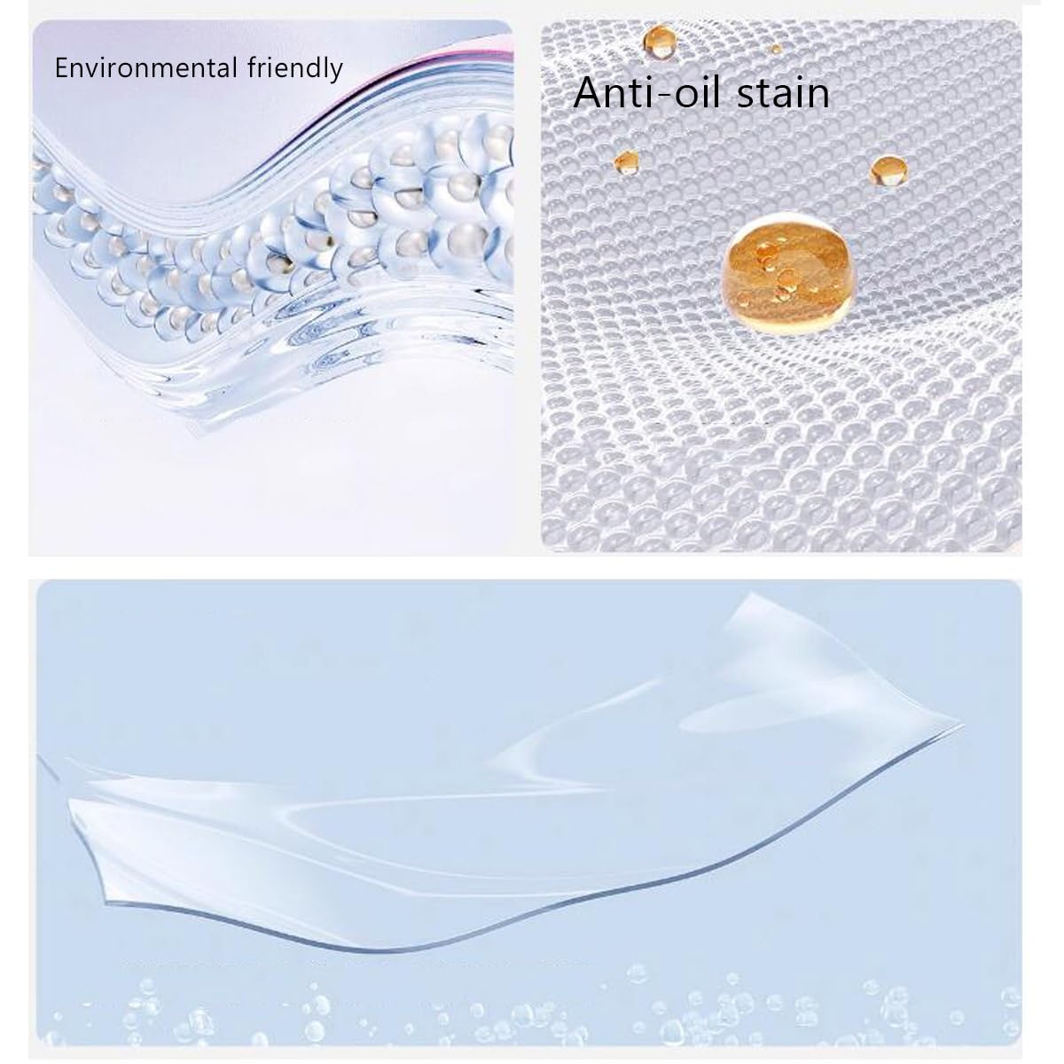 Sous-Main Transparent Anti-reflets Transparent Tapis De Protection Tapis De De Bureau Résistante À I'huile Tapis De Dessin Idéal Pour Les Surfaces De Travail(60x100cm)