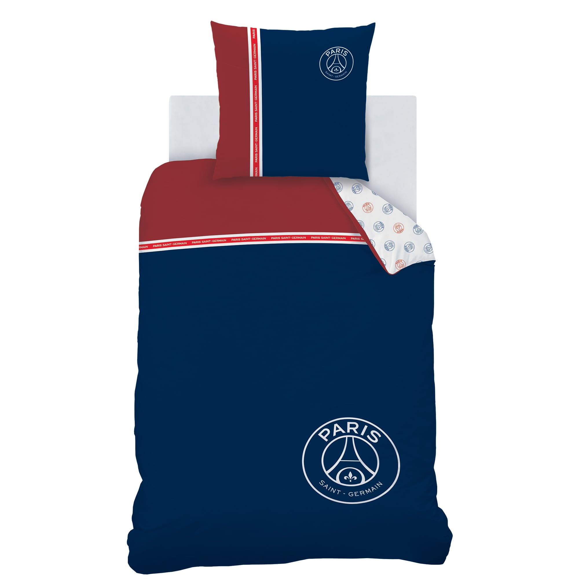 Peignoir à capuche adulte 100% coton, PSG RUBAN Taille L - Maison