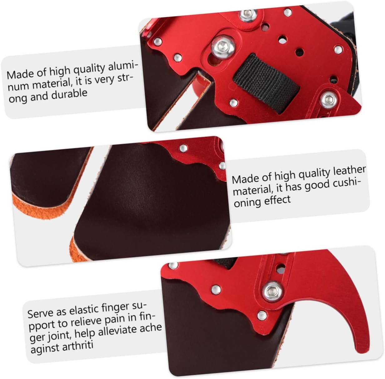 BESPORTBLE 2 Pcs Finger Braces Finger Protector Finger Sleeves Protective Hand Gear Bow and Arrow Finger Guard