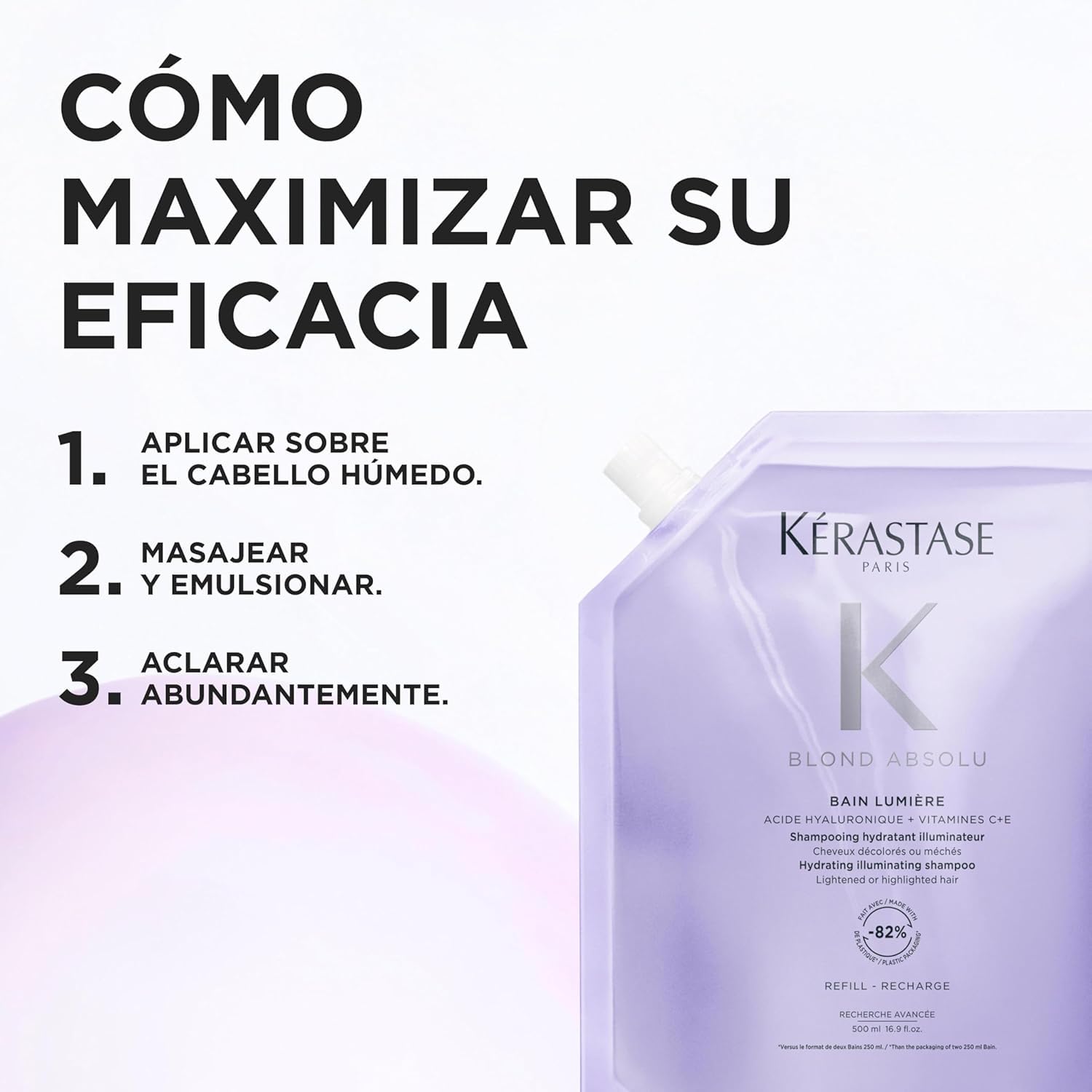 Kérastase Blond Absolu Bain Lumière Champú Recarga Pelo Rubio 500ml