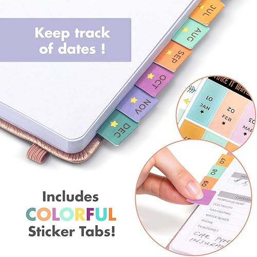 Miniatura 4 de Calcomanías estéticas para planificar, de lámina dorada, más de 1250 impresionantes accesorios de diseño que mejoran y optimizan tu agenda, diario y