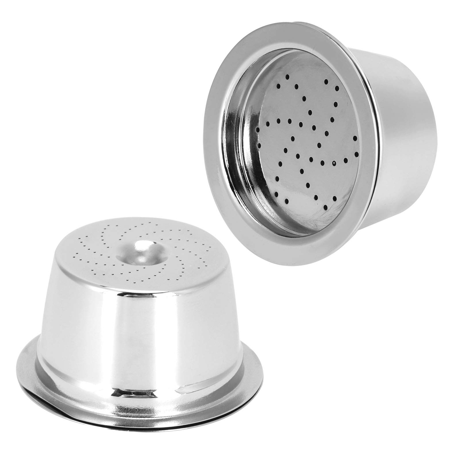 Cápsulas de café recargables reutilizables de acero inoxidable con cuchara, cepillo, cápsulas de café de repuesto para Kfee