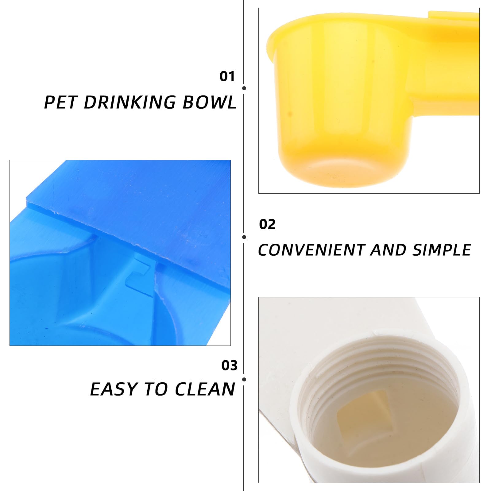 Dispenser Acqua per Piccioni 15 Pezzi in Plastico Beverino Doppio, Facile da Pulire, per Gabbie e Allevamento di Uccelli Domestici