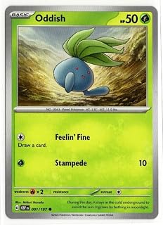 Oddish - 001/197 - Obsidian Flames- NM/M