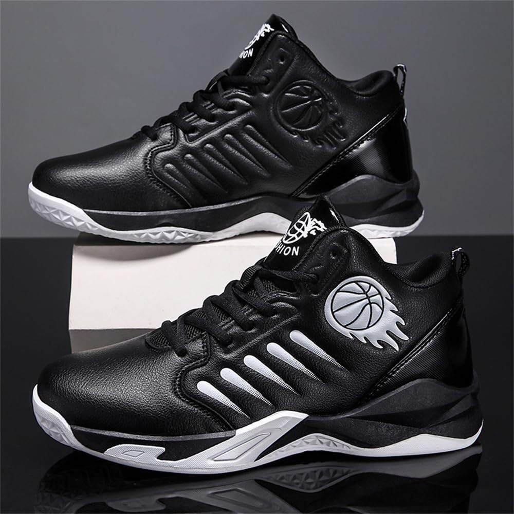 Genérico Zapatillas de Baloncesto caña Alta for Hombre, Antideslizantes, Resistentes al Desgaste, con amortiguación y Rebote, for Entrenamiento Deportivo Aire Libre Zapatos para Caminar