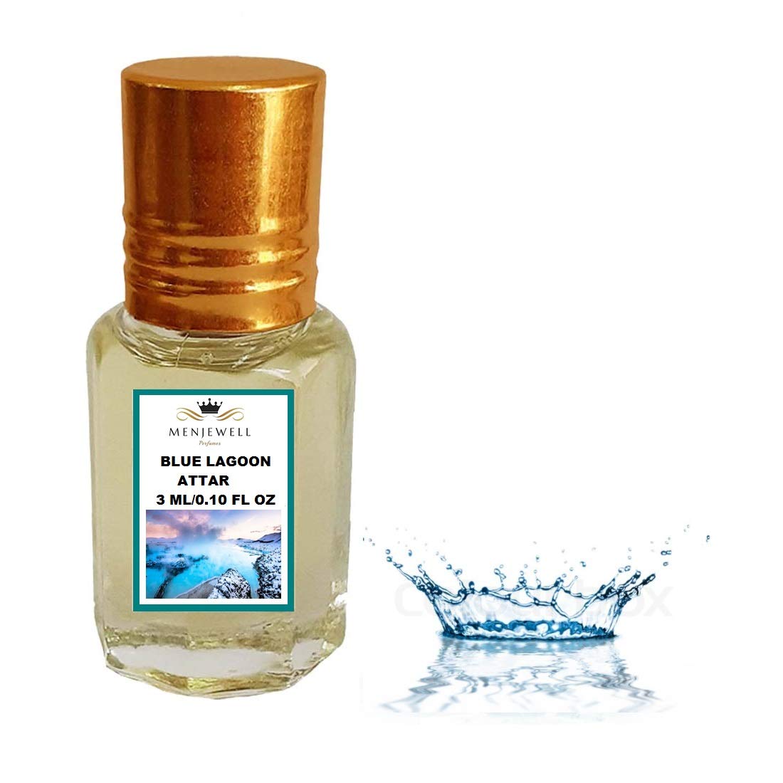 Menjewell Fragrances Blue Lagoon Attar, 3 Ml, 50 g