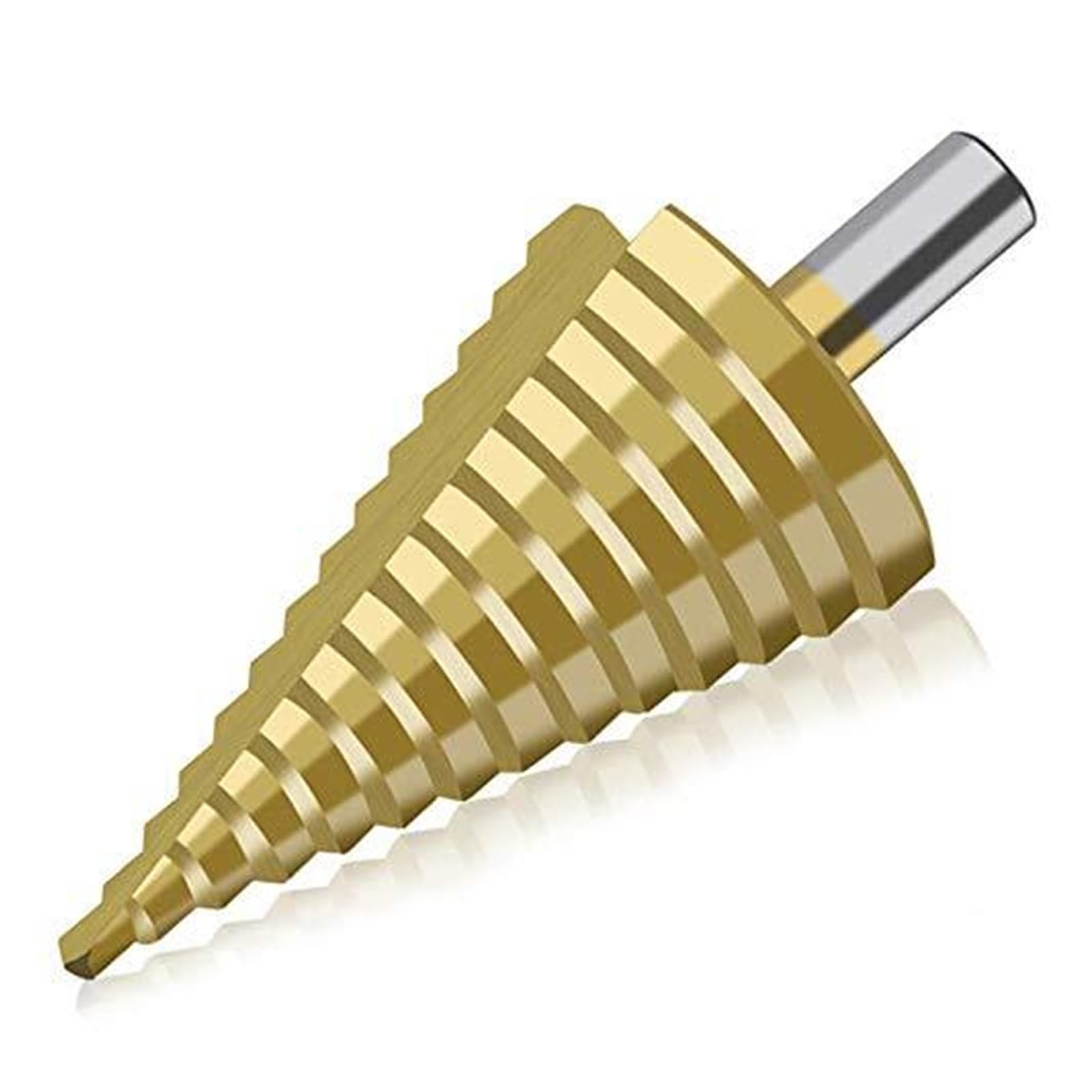 Wiertła do metalu, wiertło spiralne z rowkiem, wiertło stopniowe powlekane 4-42 mm, 14-stopniowe narzędzie do wiercenia otworów do metalu i drewna
