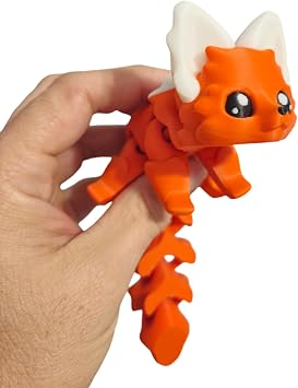 The Geek Galleria Forest Fox 7.5 Inches - 3D Printed Fidget Fantasy Creature