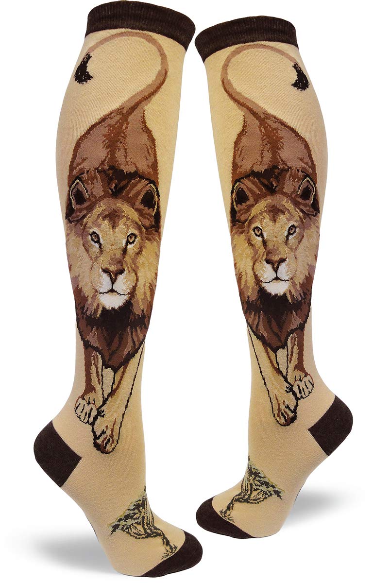 Women's Knee High Big Cat Socks