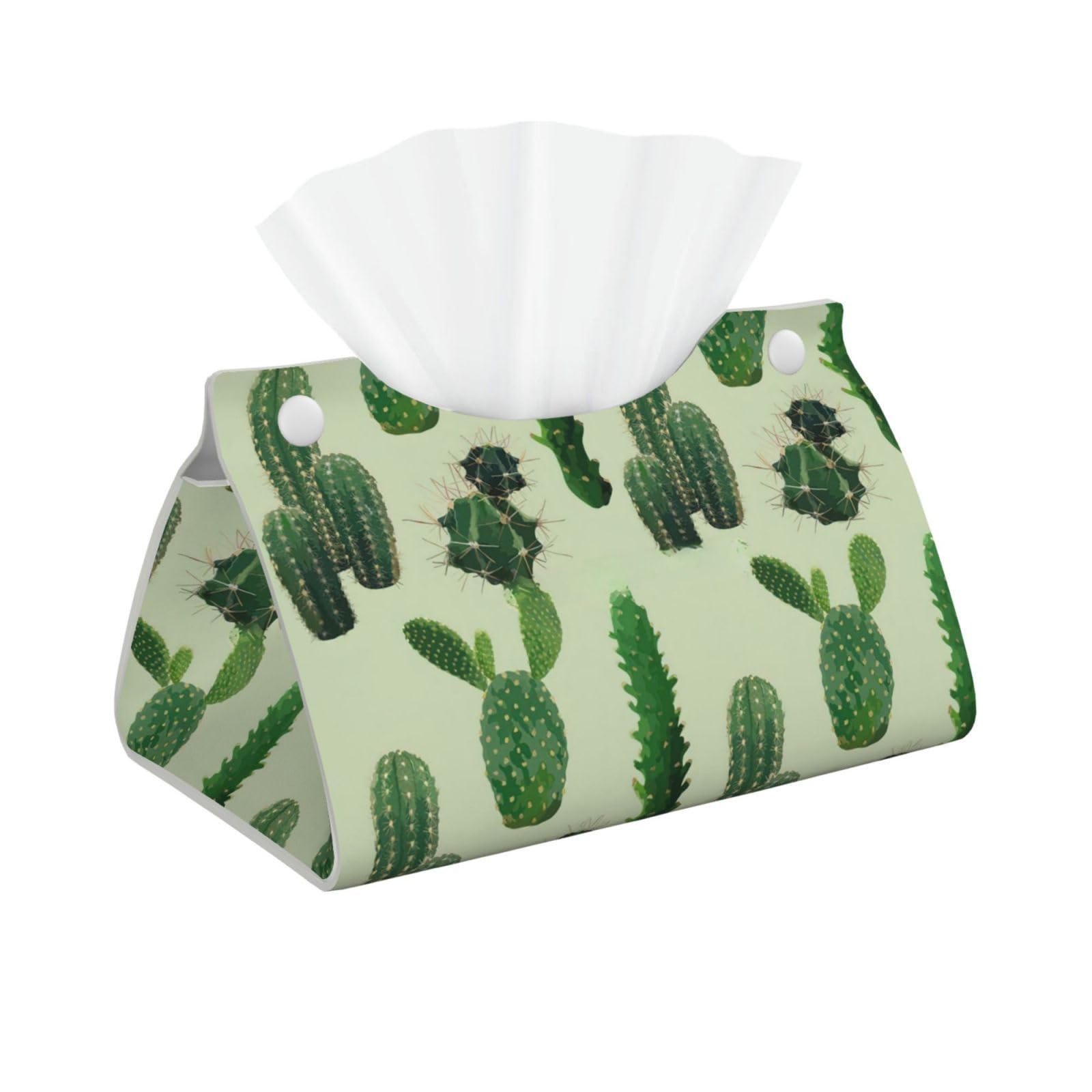 Cactus. Print Long Tissue Box Cover Tissue Dispenser Box For Living Room, Office, Car, Bathroom