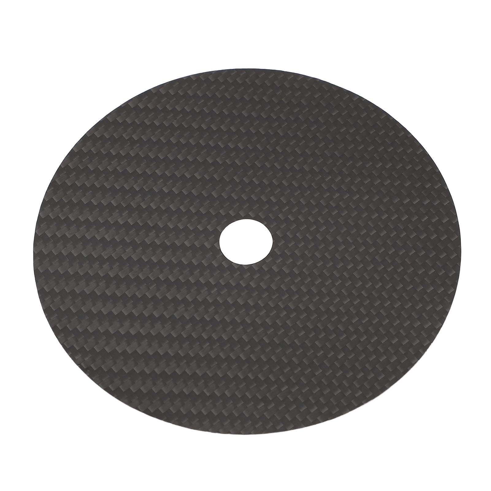 SIXRUN Carbon Fiber CD Tuning Pad 0.2mm CD DVD Stabilizer Mat con Assorbimento Vibrazioni per Miglior Chiarezza del Suono e Bassa Distorsione (BLACK)