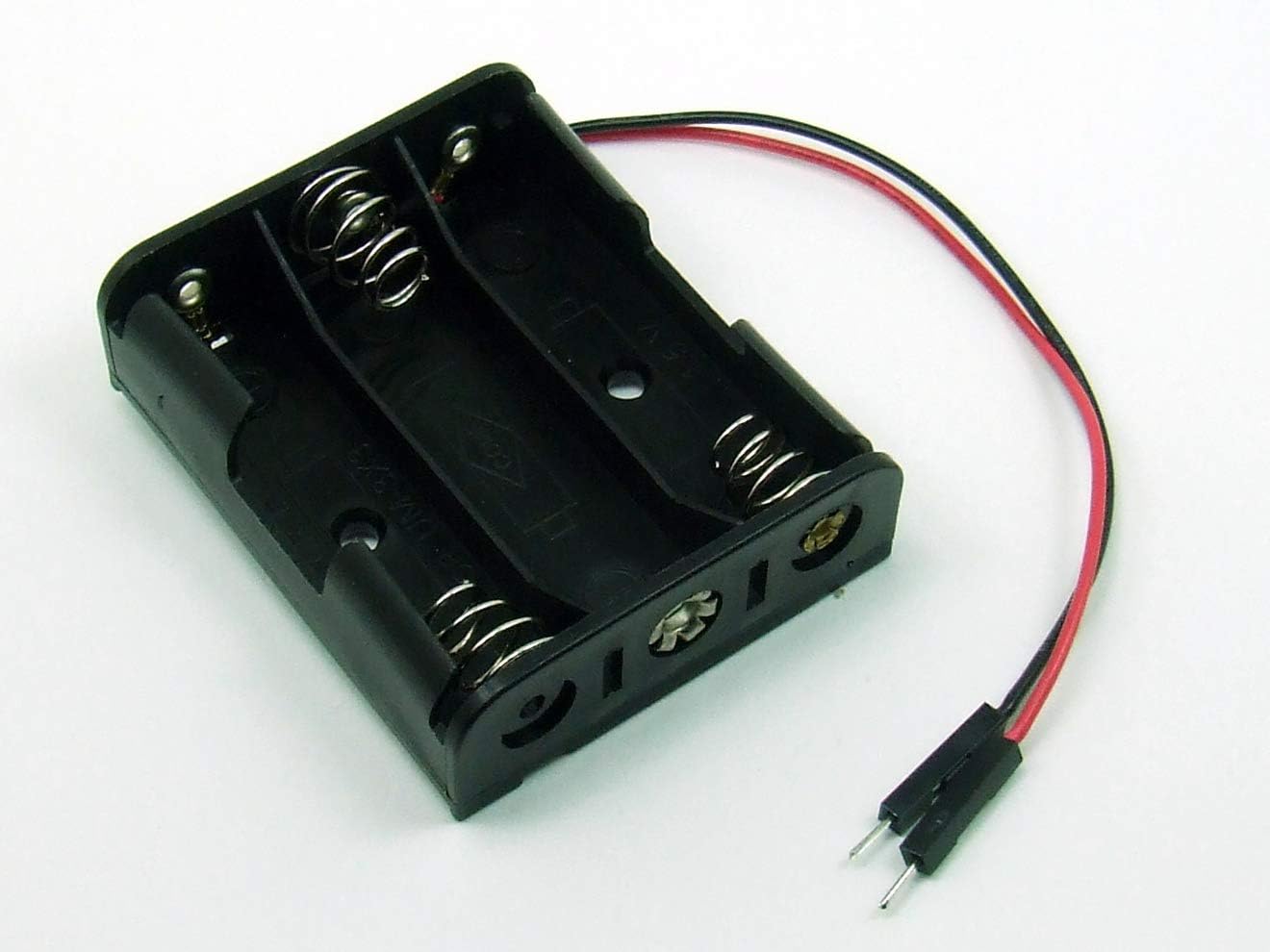 POPESQ® - ADAPTER Battery Socket 3 x AA (R6) - BREADBOARD Pin Strip, Plug Dupont Arduino compatible #A1282