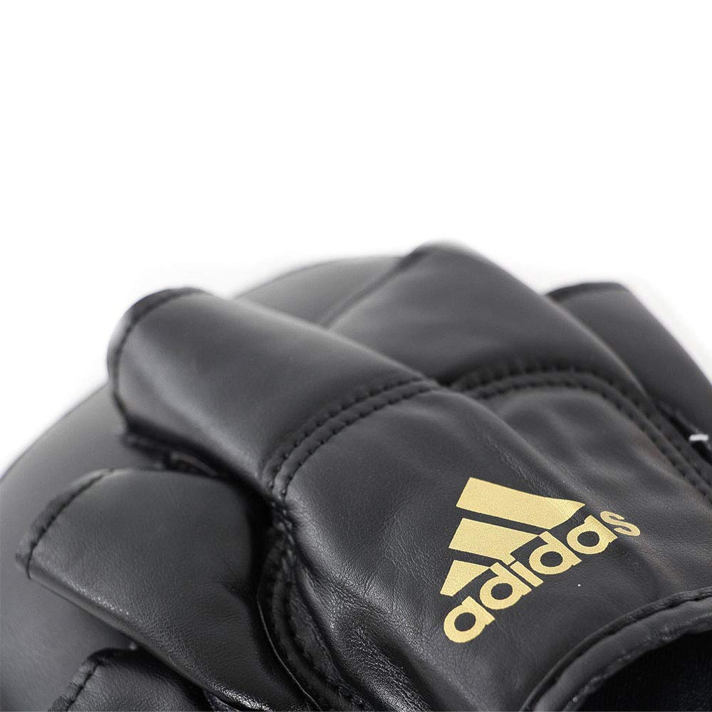 Adidas PU Mini Pad Guanti da passata, Nero/Oro, Standard