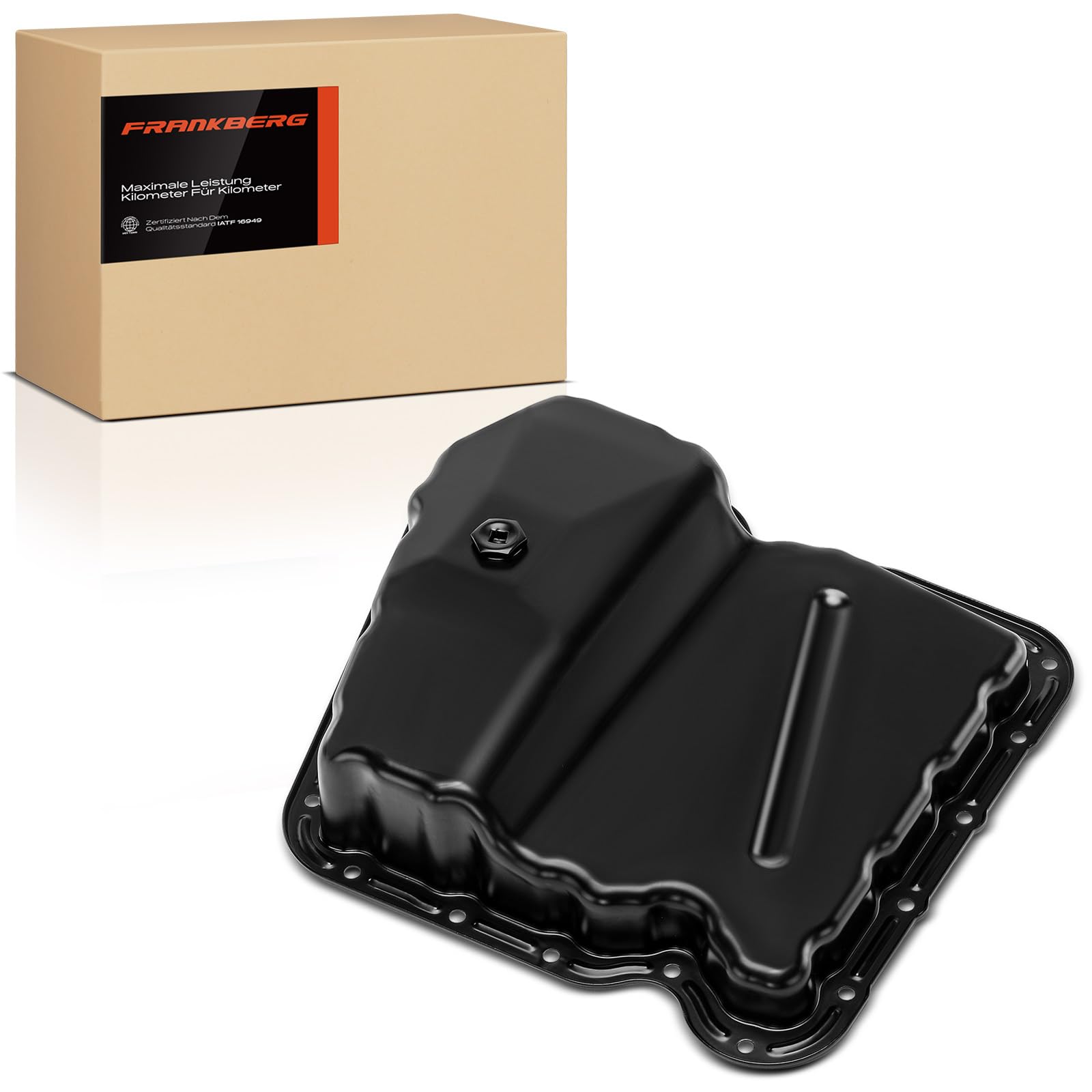 Frankberg Coppa dell'olio con tappo di scarico olio 8200805601 | Compatibile con: Movano B pianale/telaio X62, NV400 pianale/telaio X62 X62B, Movano B Box X62, Master III pianale/telaio