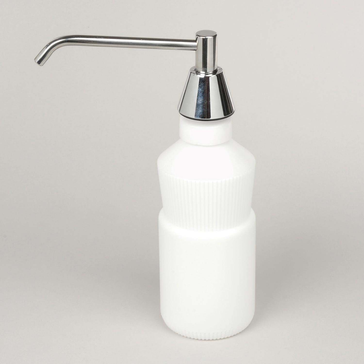 Lavatory Mounted All Purpose Soap Dispenser with 6" Spout by ASI – 6"L x 2"W x 3.5"H, Metal, Chrome, Model 0332-D