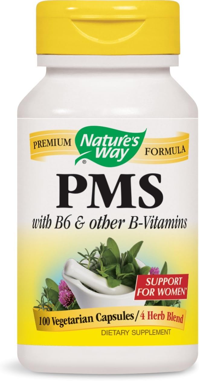 Nature'S Way - Pms With B6 & Other B-Vitamins 418 Mg. 100 Vegetarian Capsules 53731