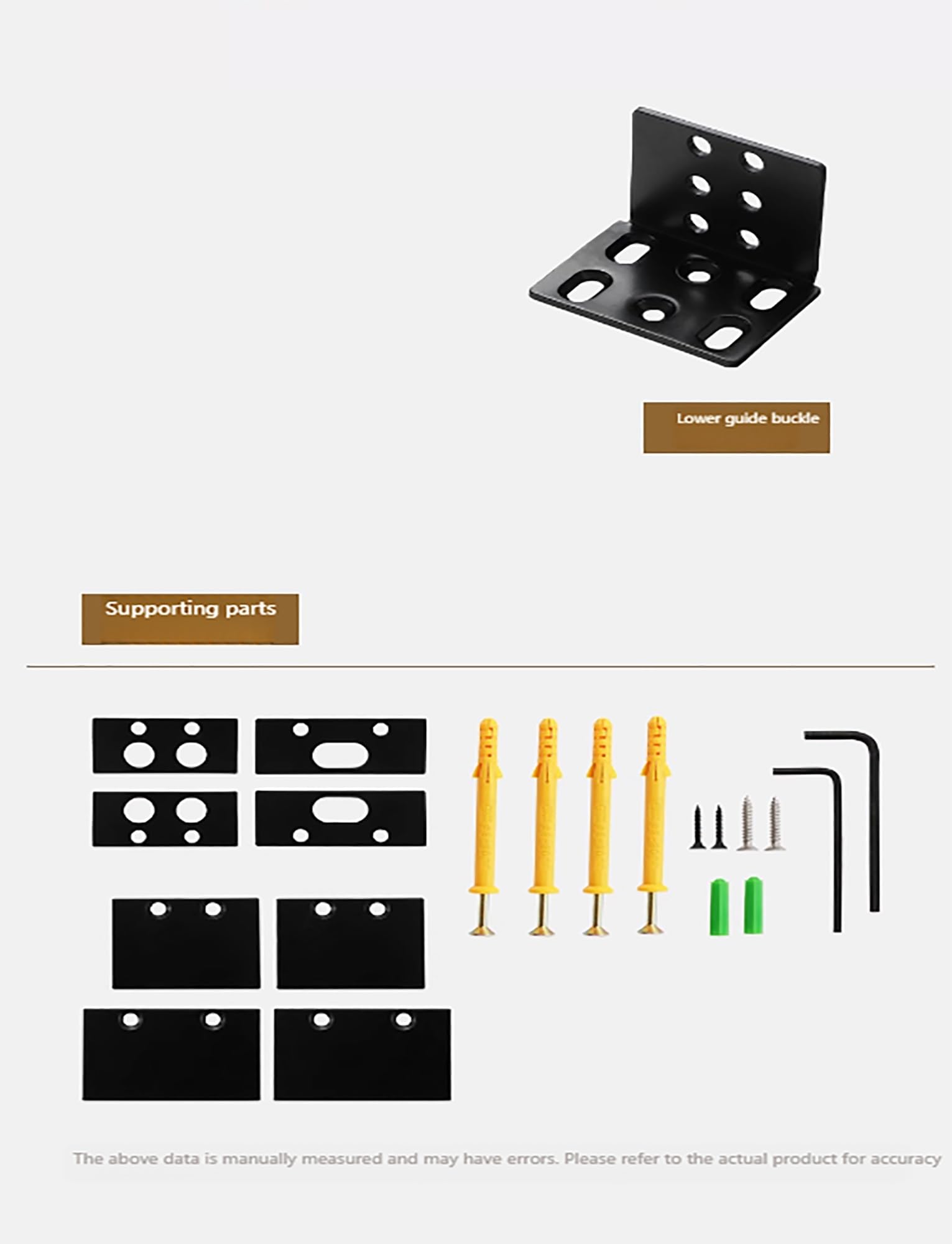 Kit de herrajes ocultos para puerta corredera con cierre suave, riel oculto resistente para puertas flotantes interiores modernas