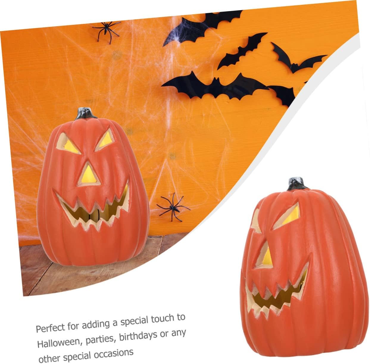 1Set Halloween LED Pumpkin Light Creative Decorative Lamp for Halloween Supplies with Unique Design for Indoor and Outdoor Decor