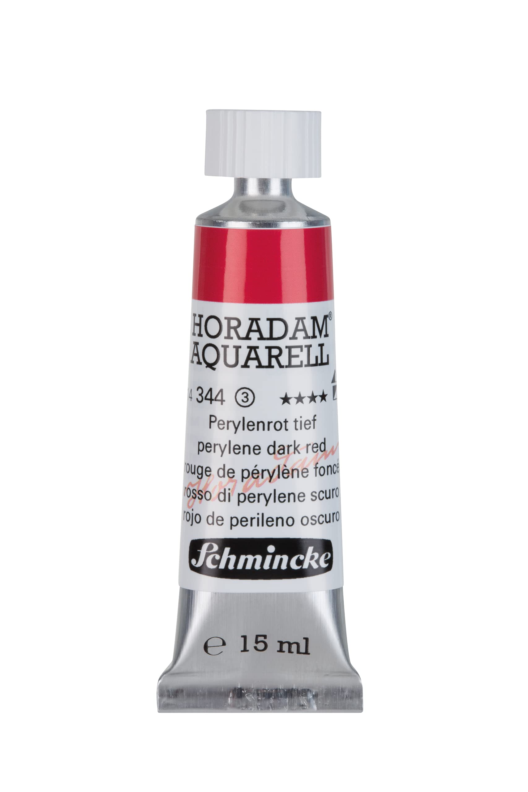 Schmincke - HORADAM® AQUARELL - finest artists' watercolour paints, 344 Perylene dark red, 14 344 006, 15 ml tube — image 1