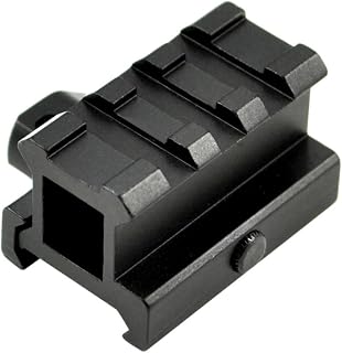 Sniper Medium Profile Riser Mount with 3 Slots, Quick Release, Hard Anodized, Black, Picatinny