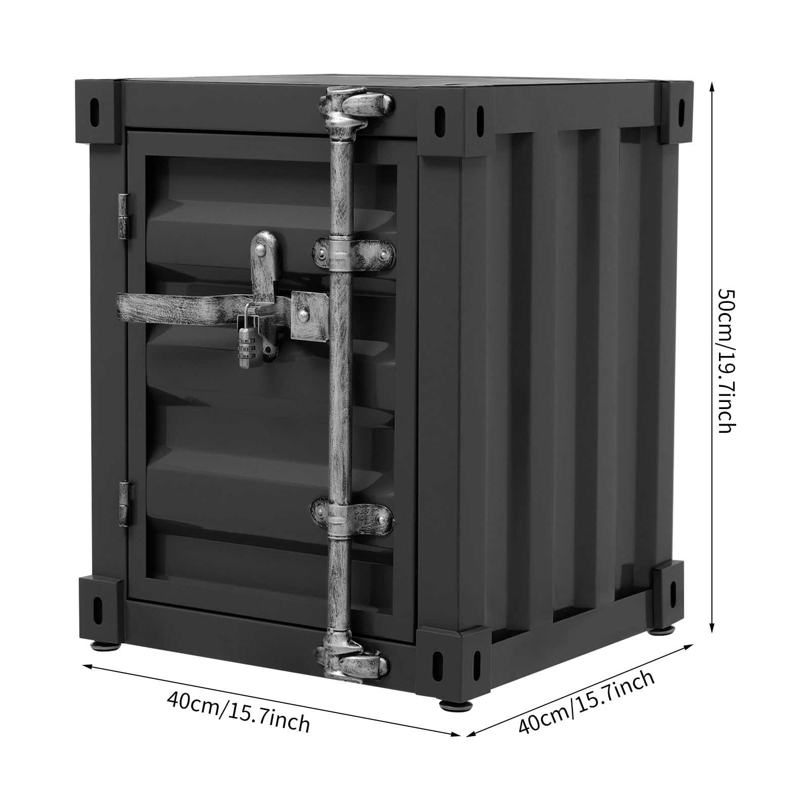 Amazon.com: BIXIBIN Industrial Style Storage Cabinet Side Table