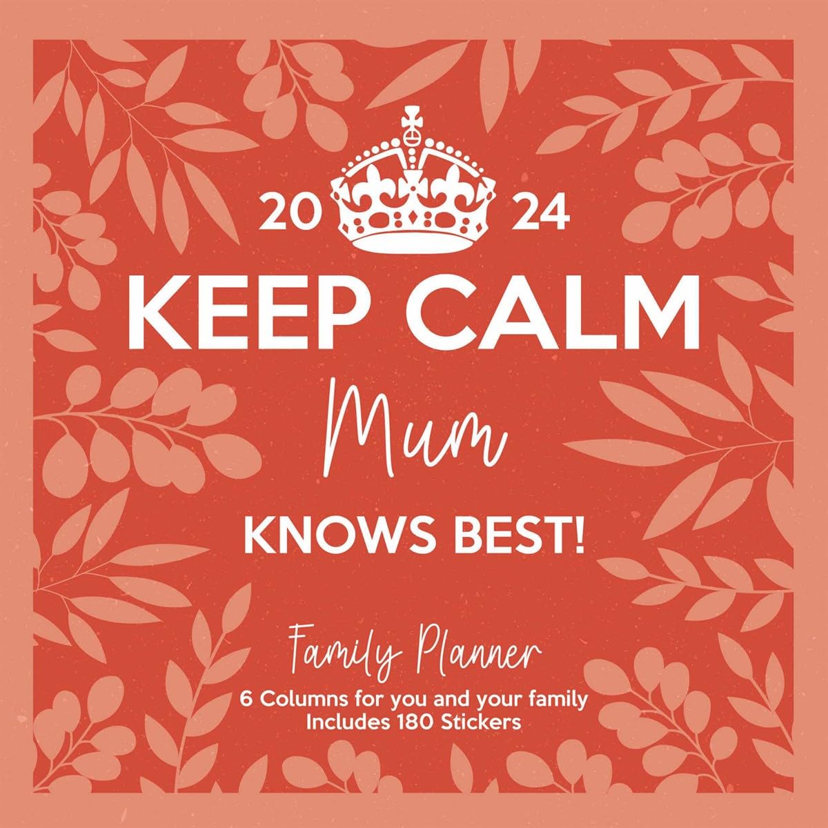 Keep Calm Calendar 2024 - Month to a View Family Planner 30cm x 30cm - Official Merchandise