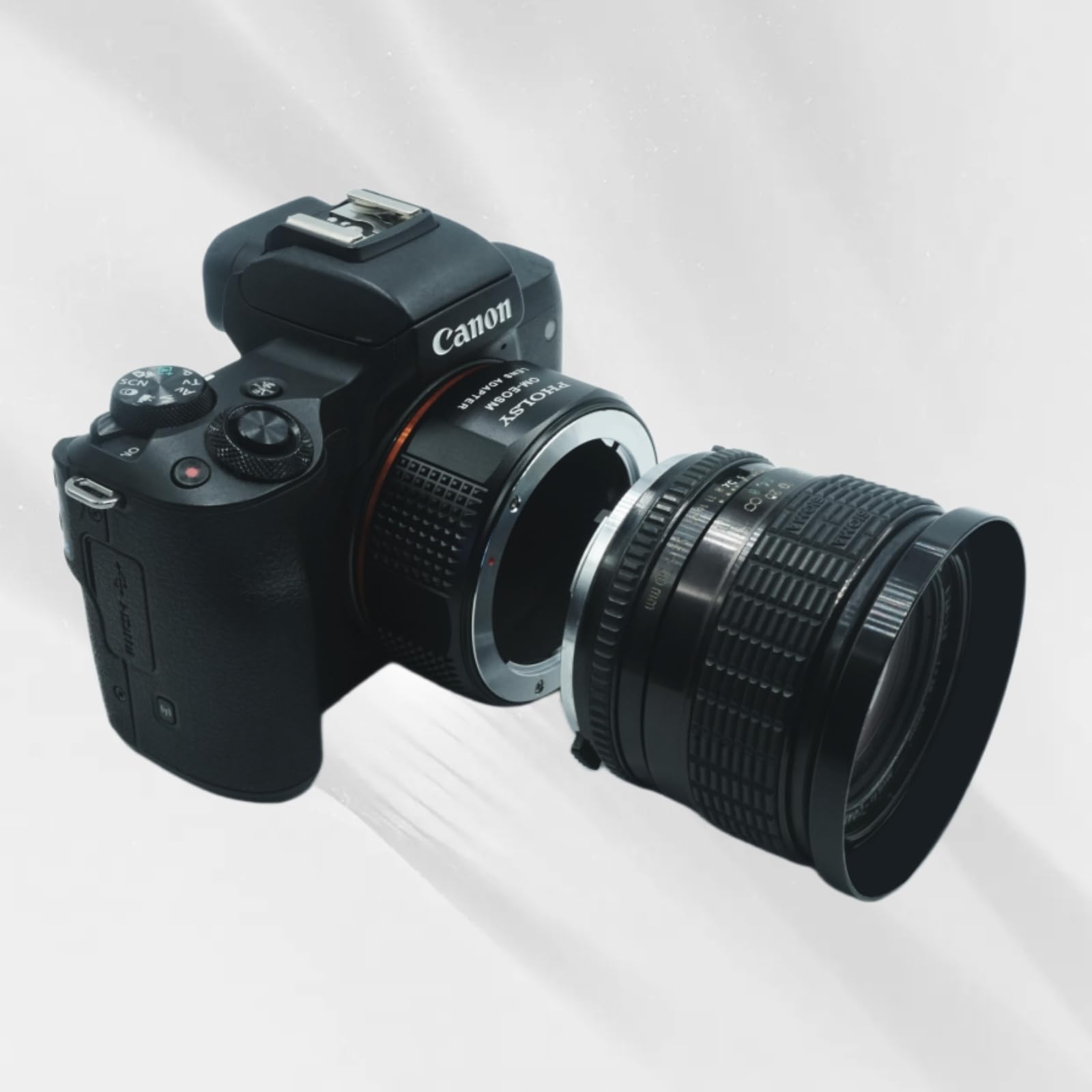 Amazon.com : PHOLSY Lens Mount Adapter OM to EF-M Compatible with