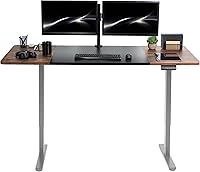 Vista 63 de VIVO DESK-KIT-E2B1B - Escritorio eléctrico de pie con motor doble, ajuste de altura de memoria, serie E2B, marco negro superior negro, DESK-KIT-E2B1B