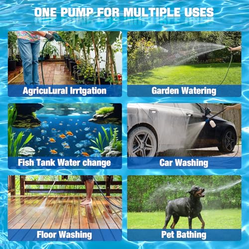 Image of Cordless Submersible Water Pump for Craftsman 20V Battery,635GPH Portable Transfer Water Pump for Camping Tub Garden RV Pond Draining Job Sites(No Battery)