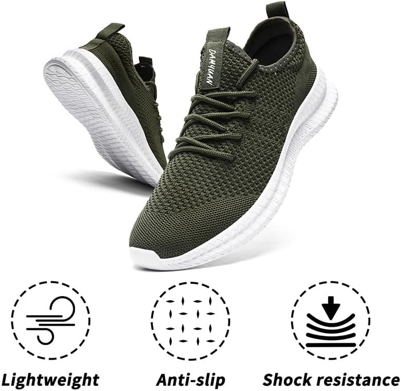 FUJEAK Womens Running Shoes Casual Slip on Walking Shoes Gym Workout Fashion Sneakers Non Slip Athletic Tennis Sports Sneakers - Image 6