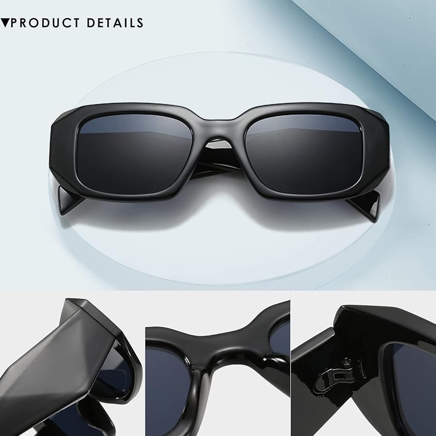 小物 NEIGHBORHOOD Color Frame Sunglasses Fozono Rectangle Sunglasses for Womens Mens 90s Retro Small