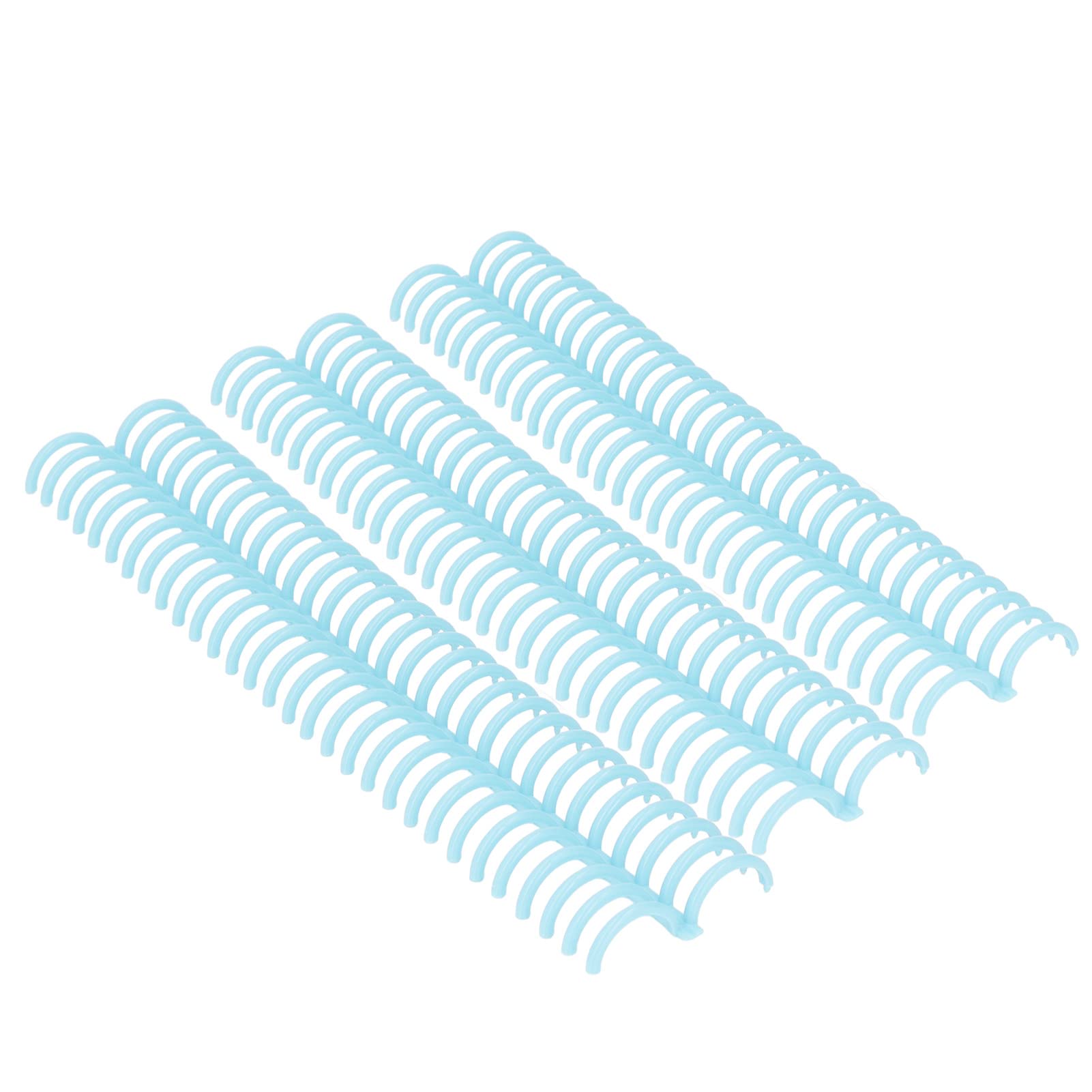 10 Bobinas de Encuadernación en Espiral, de Encuadernación de Hojas Sueltas, 22 Mm 0,9 Pulg.(Azul transparente)