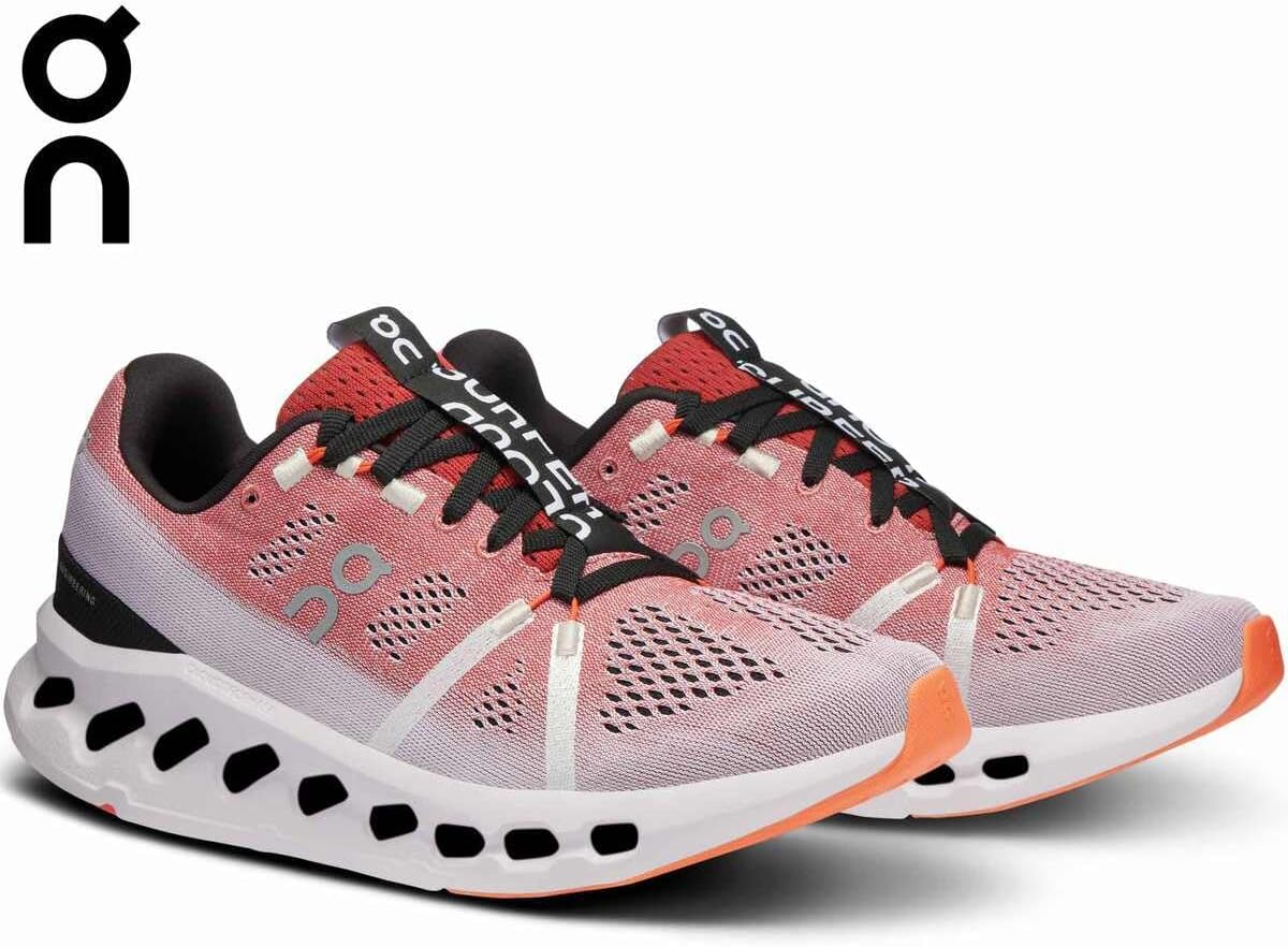 On Women's Cloudsurfer Sneakers, Auburn/Frost, 11 Medium US