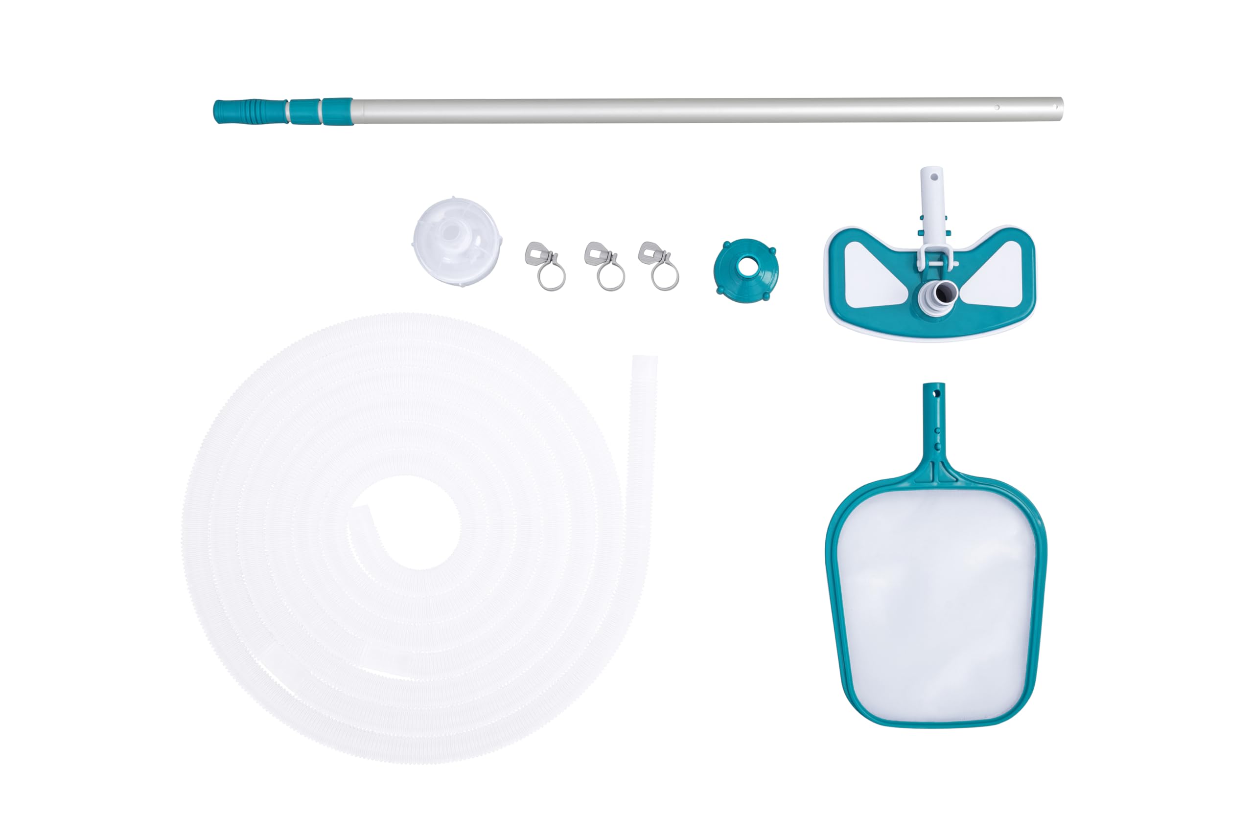 Bestway Kit de Nettoyage pour Piscine AquaClean™, aspirateur, épuisette, Tuyau