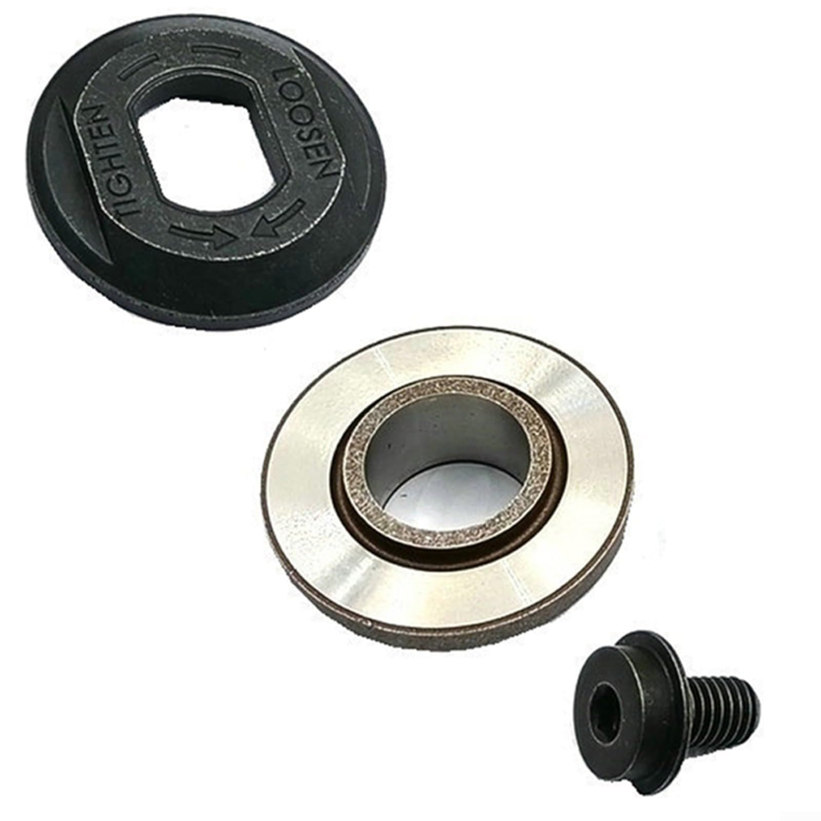 AIKEOU Circular Saw Flange Replacement Kit For DEWALT DC390/DCS391/DC310KL (Part# 610046-00, N621119, 648697-00), Includes Inner/Outer Flanges & Blade Bolt, Metal Construction