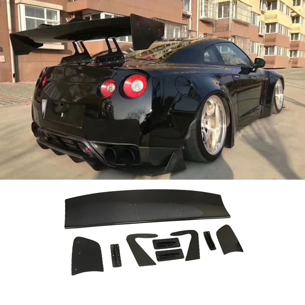 Dla Forda Dla Mustanga Samochodu Big Barb Tylny Spoiler Bagażnika Boot Lip Tylne Skrzydło Akcesoria Do Stylizacji Samochodów Z Włókna Węglowego/FRP(Carbon Fiber)